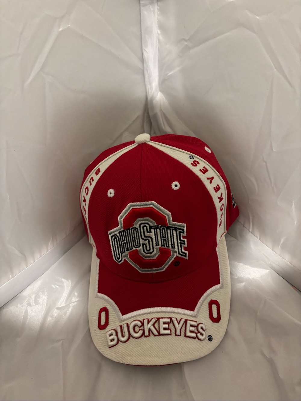 Ohio State Buckeyes Red & White Baseball Cap